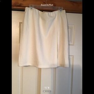 Express A lined mini skirt with side split
